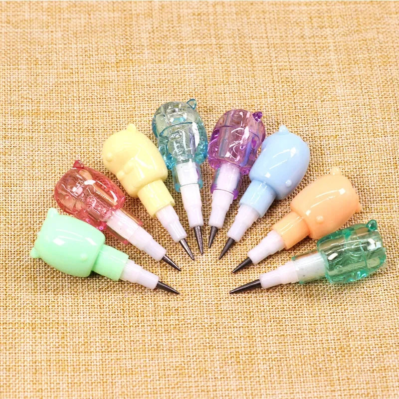 Crayon Empilable Visages Animaux Multicolore Pastel