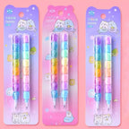 Crayon Empilable Visages Animaux Multicolore Pastel