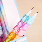 Crayon Empilable Visages Animaux Multicolore Pastel