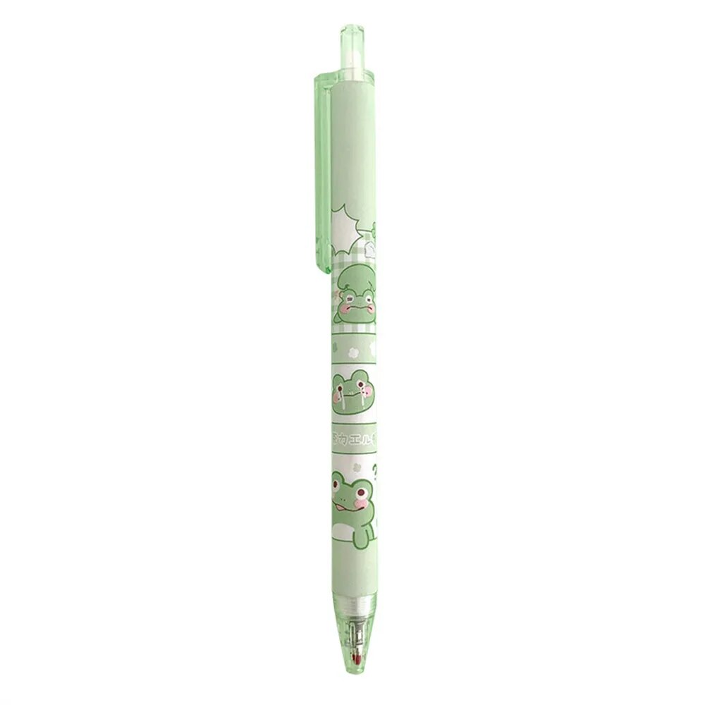 Lot de 6 Stylos Bille Grenouille Kawaii Vert Pâle