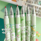 Lot de 6 Stylos Bille Grenouille Kawaii Vert Pâle
