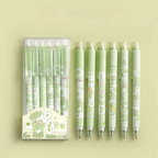 Lot de 6 Stylos Bille Grenouille Kawaii Vert Pâle