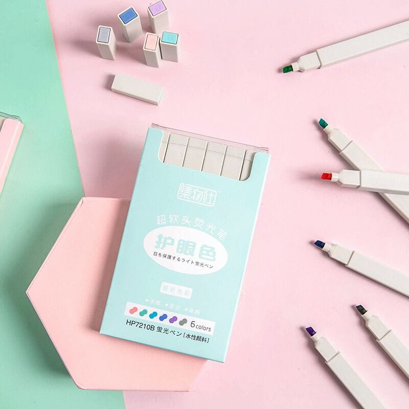 Surligneurs Pastels Doux pour les Yeux Lot de 6