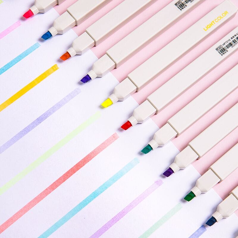 Surligneurs Pastels Doux pour les Yeux Lot de 6