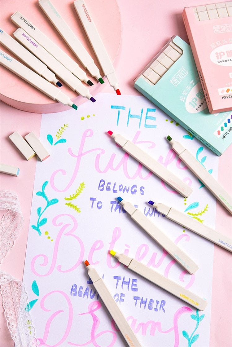 Surligneurs Pastels Doux pour les Yeux Lot de 6
