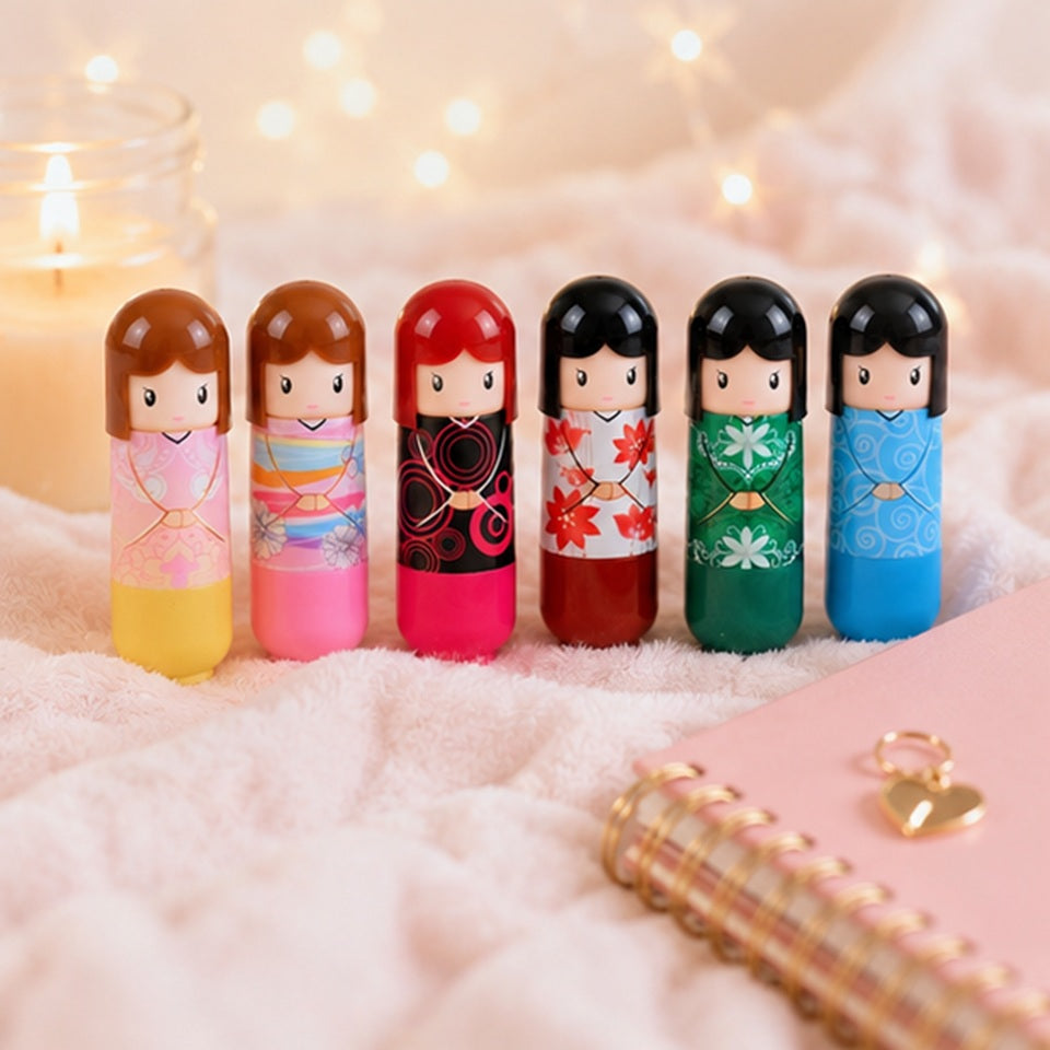 Baume à Lèvres Kokeshi Fleuri