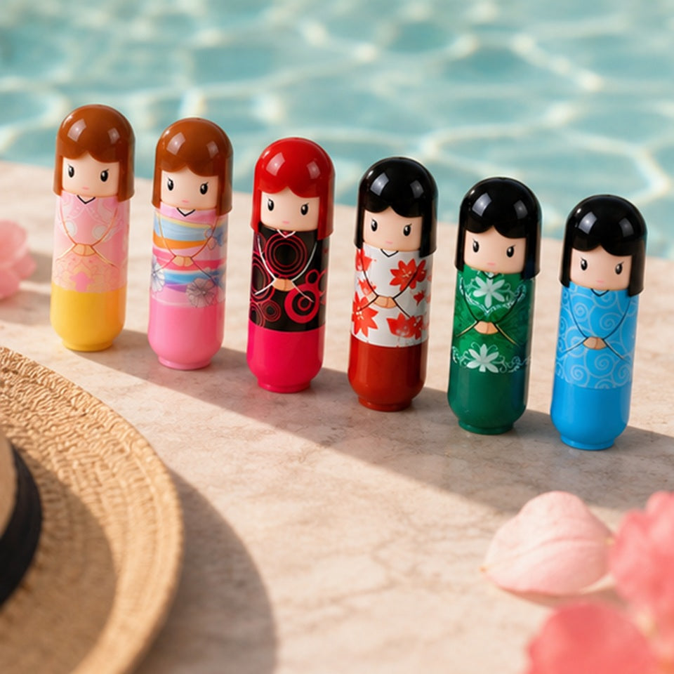 Baume à Lèvres Kokeshi Fleuri