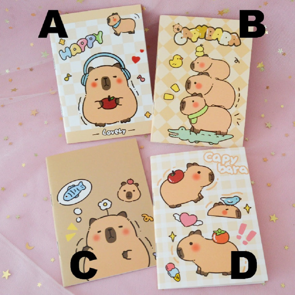 Carnet avec Motif Capybara Coloré