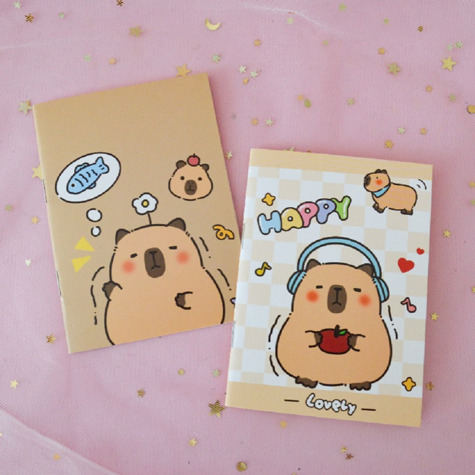 Carnet avec Motif Capybara Coloré