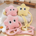 Peluche Étoile Rose Pastel aux Longs Membres