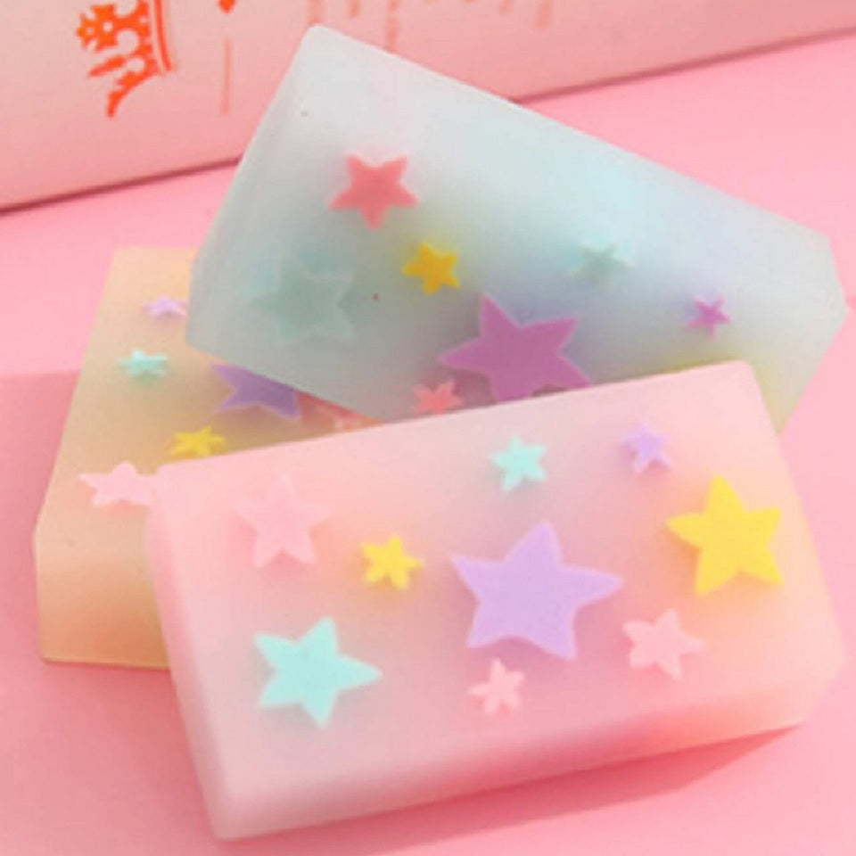 Gomme Colorée aux Étoiles