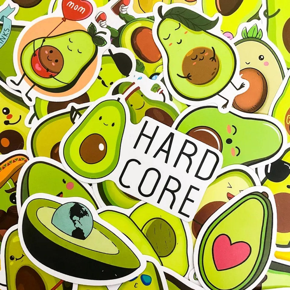 Lot de 20 Stickers Avocat.