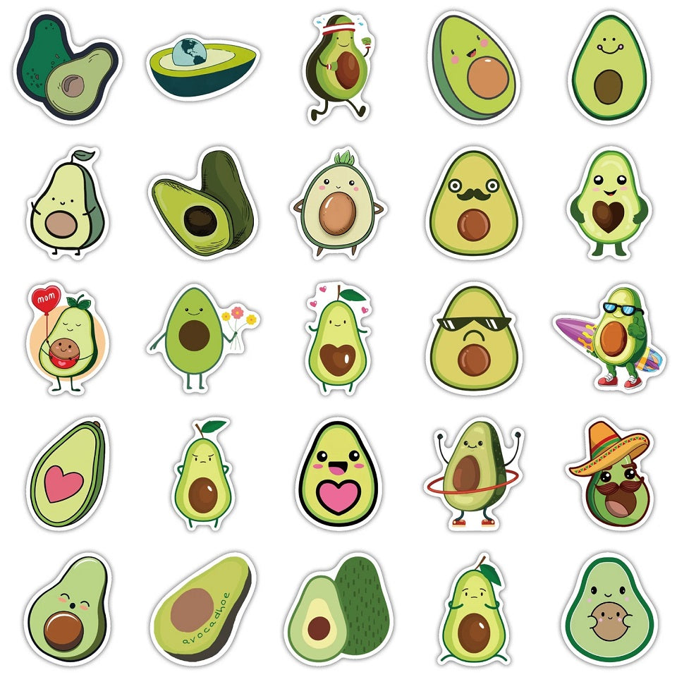 Lot de 20 Stickers Avocat.