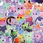 Stickers Chats Galaxie, Lot de 20 Pièces