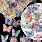 Lot de 20 Stickers Papillons Colorés