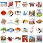 Stickers Thème Japon, Lot de 20 Pièces en Promo