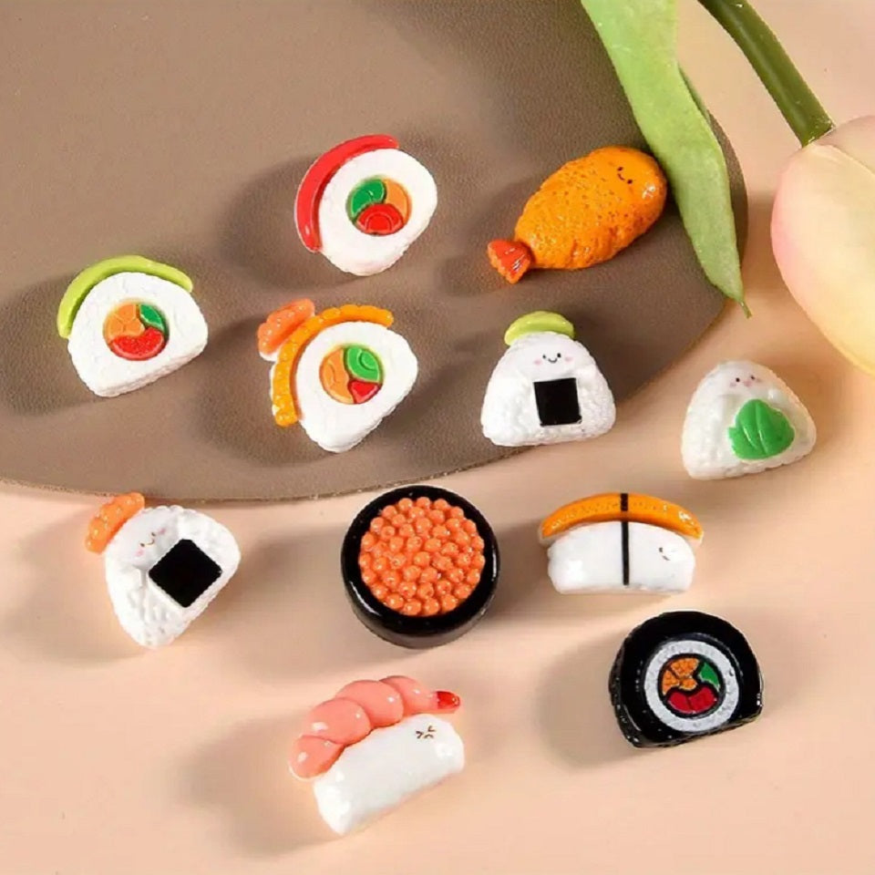Lot de 4 Magnets Sushi Maki Onigiri