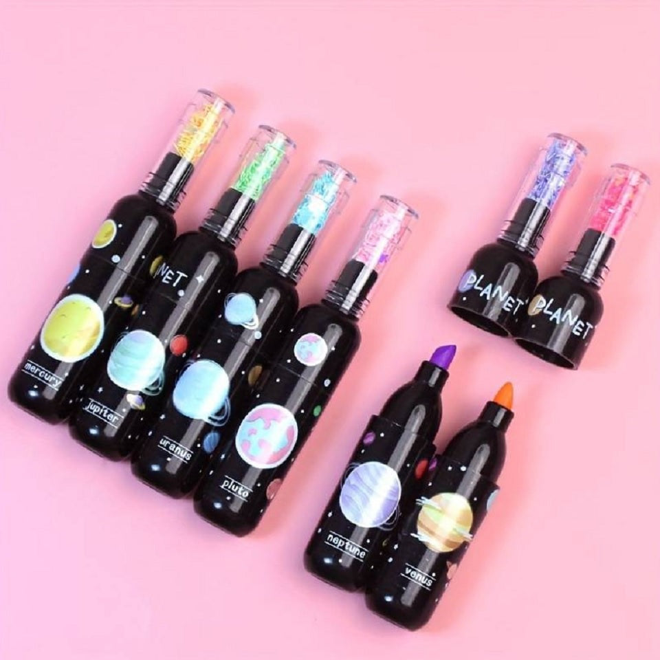 Lot de 6 Surligneurs Bouteille Colorés