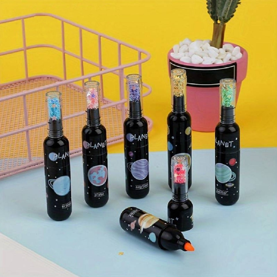 Lot de 6 Surligneurs Bouteille Colorés