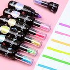 Lot de 6 Surligneurs Bouteille Colorés
