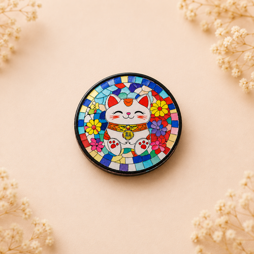 Aimant Chat Maneki Neko Porte-Bonheur