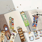 Marque-page en Carton avec Chats Joyeux