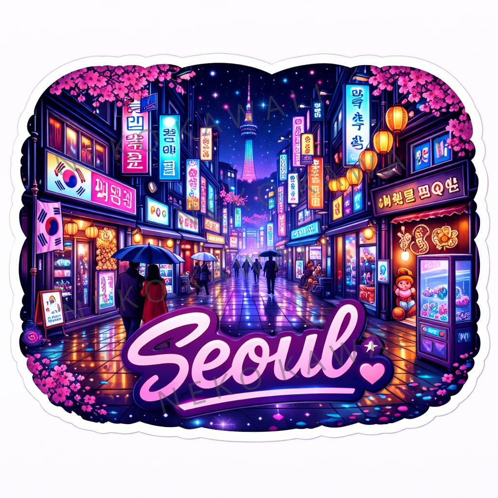 Sticker Prénom Personnalisé Séoul