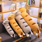 Peluche Chat Oreiller Roux Mignon à Rayures