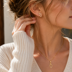 Parure Collier et Boucles d'Oreilles Finger Heart