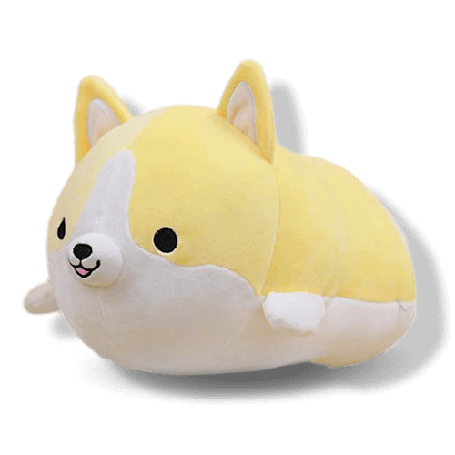 Peluche Kawaii Corgi jaune