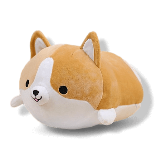 Peluche Kawaii Corgi marron