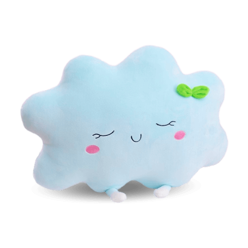 Peluche Kawaii Nuage bleu