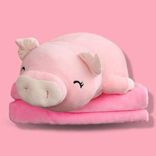 Peluche Oreiller en Forme de Cochon