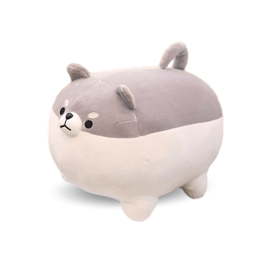 Peluche Shiba grise