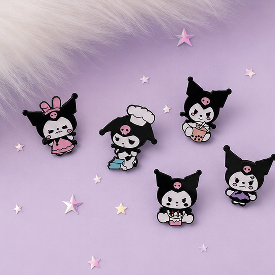 Pin's Kuromi Noir Officiel