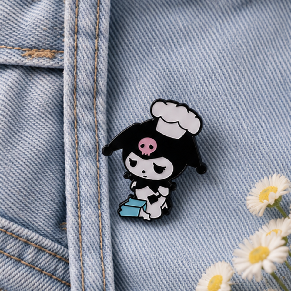 Pin's Kuromi Noir Officiel