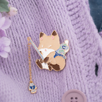 Pin's en Émail Renard Pêcheur