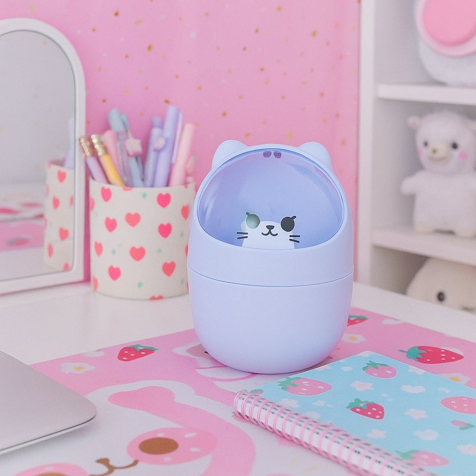Poubelle de Bureau Chat Mignon