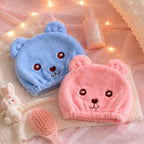Serviette en Microfibre pour Cheveux Ourson