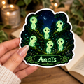Autocollant Anaïs Esprits Lumineux de Forêt
