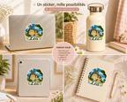 Sticker Prénom Totoro Kawaii Personnalisé