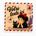 Autocollant Kiki la Petite Sorcière Enveloppe de Bonheur