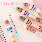 Stylo Capybara à 10 Couleurs