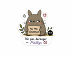Sticker Mood Totoro Ne pas déranger – kawaii personnalisable