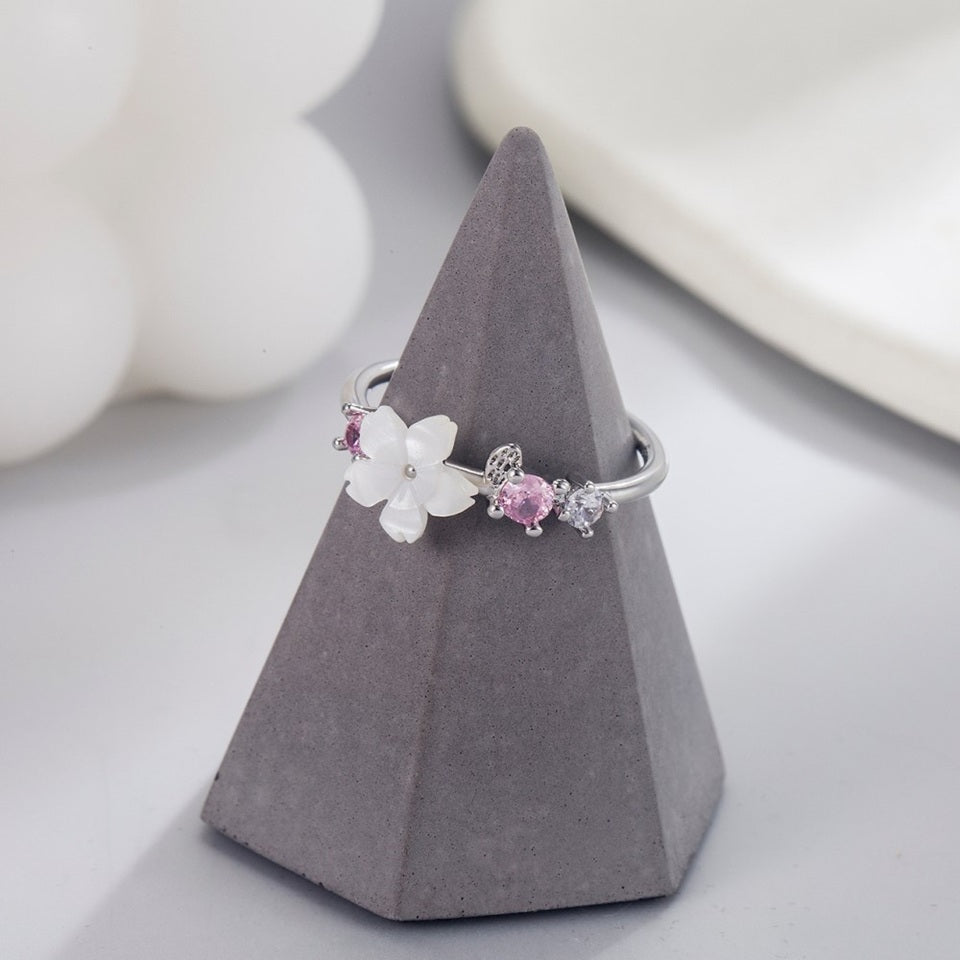 Bague Fleur de Sakura Dorée