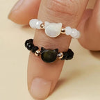 Bague Chat aux Perles
