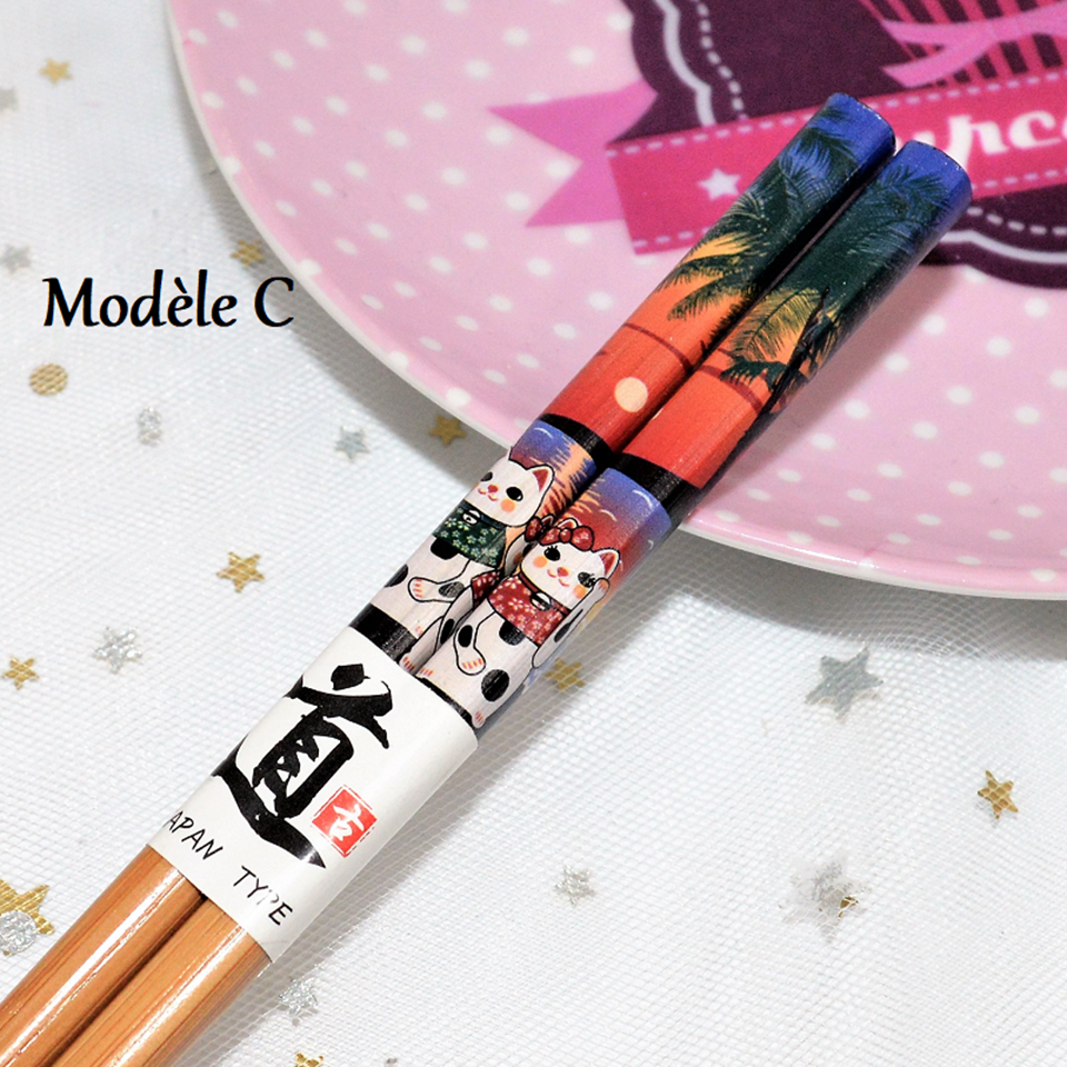 Baguettes Maneki Neko Porte-Bonheur
