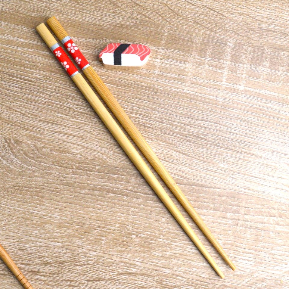 Baguettes Japonaises avec Repose en Bambou