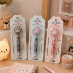 Kit de Papeterie Kawaii Patte de Chat Rose et Noir