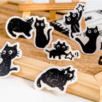 Boîte de Stickers Chats Noirs